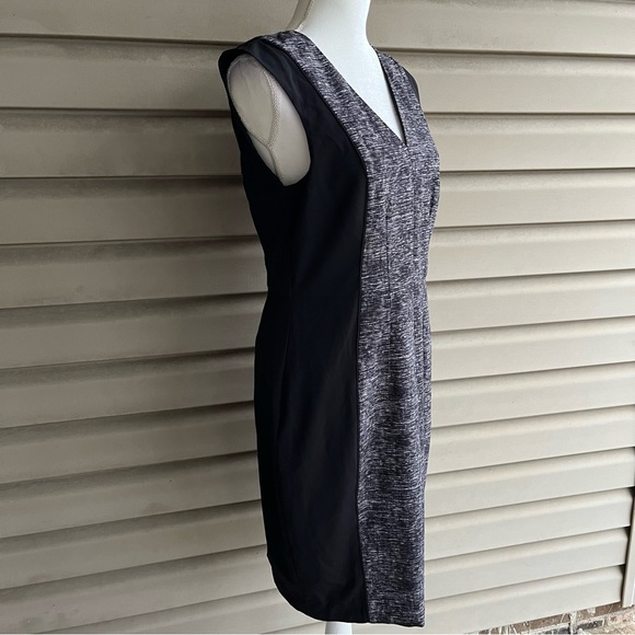 •H&M• NWT Sleeveless Grey Fitted Sheath Dress - Size 12 - Picture 4 of 7